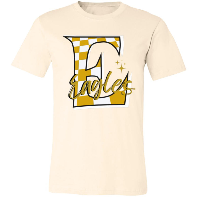 checked Eagles 3001C Bella & Canvas Unisex Jersey Short-Sleeve T-Shirt