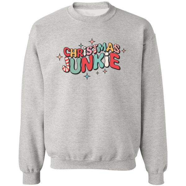 Christmas Junkie (94) Z65x Pullover Crewneck Sweatshirt 8 oz (Closeout)