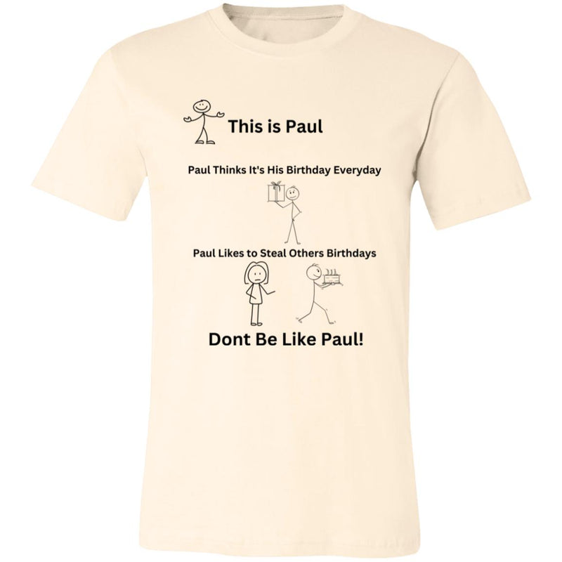 This is Paul 3001C Unisex Jersey Short-Sleeve T-Shirt