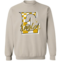 checked Eagles G180 Crewneck Pullover Sweatshirt