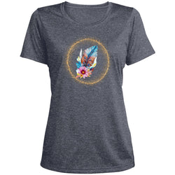 1 LST360 Ladies' Heather Scoop Neck Performance Tee