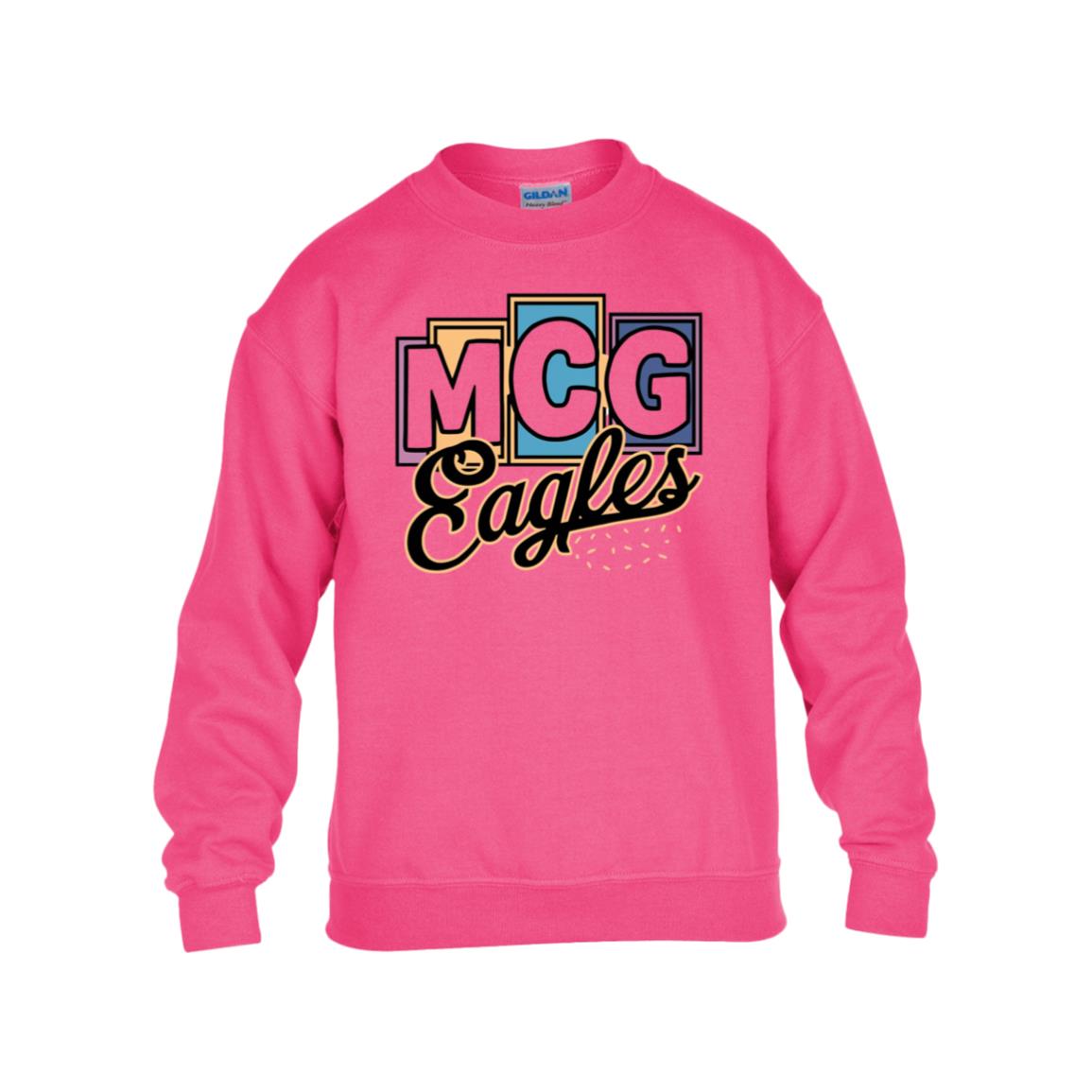 MCG Eagles G180B Gildan Kids Heavy Blend Fleece Crew