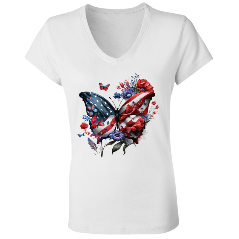 Untitled design (33) B6005 Ladies' Jersey V-Neck T-Shirt