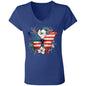 Untitled design (30) B6005 Ladies' Jersey V-Neck T-Shirt