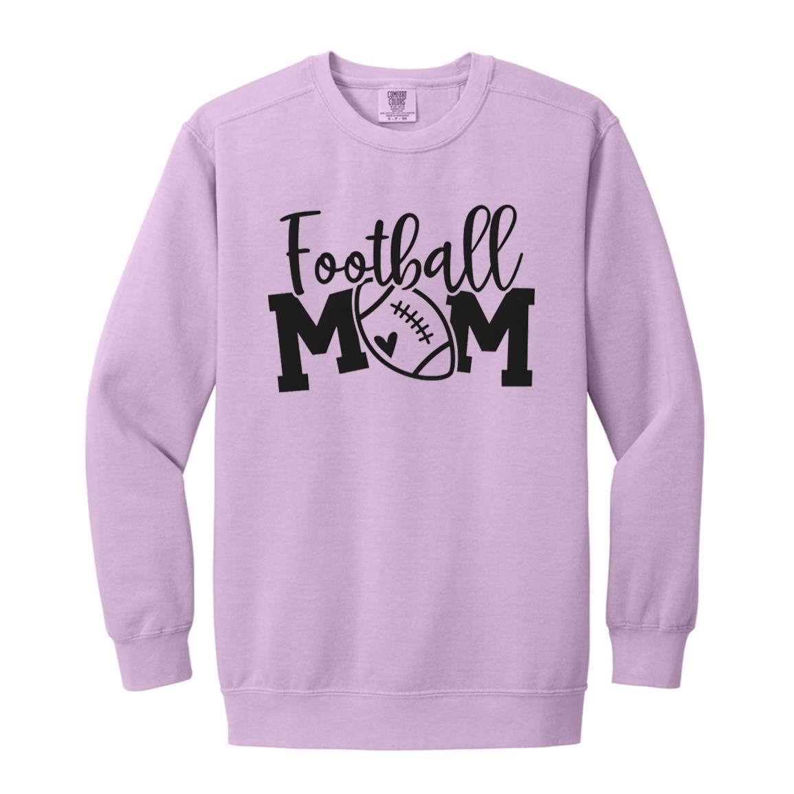 Football Mom 1566 Garment-Dyed Adult Crewneck Sweatshirt