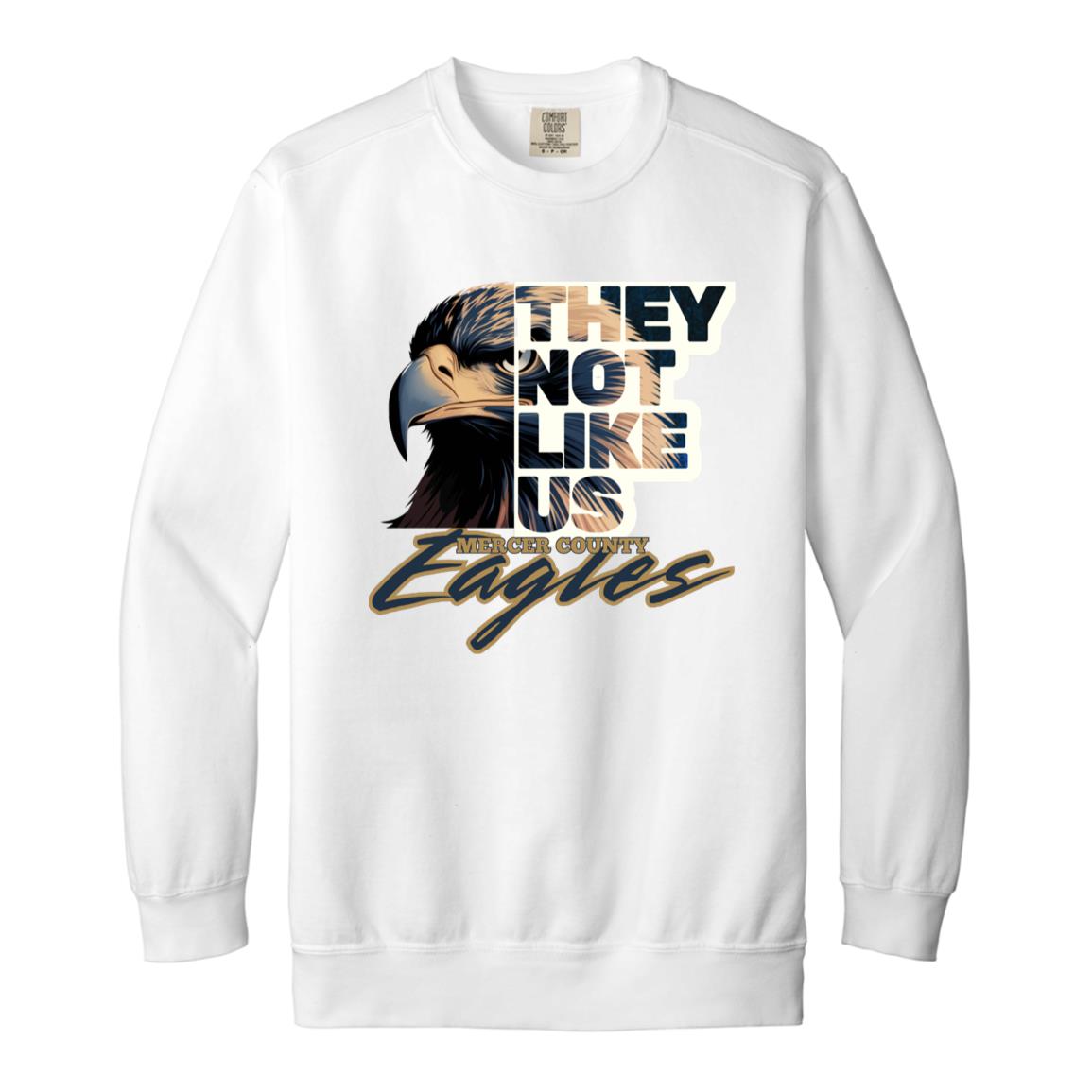 Eagles (4) 1566 Garment-Dyed Adult Crewneck Sweatshirt