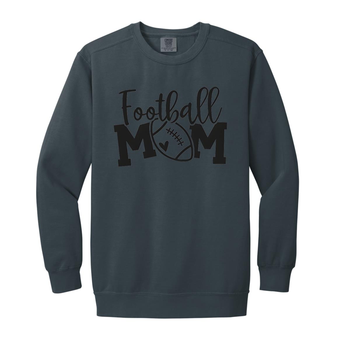 Football Mom 1566 Garment-Dyed Adult Crewneck Sweatshirt