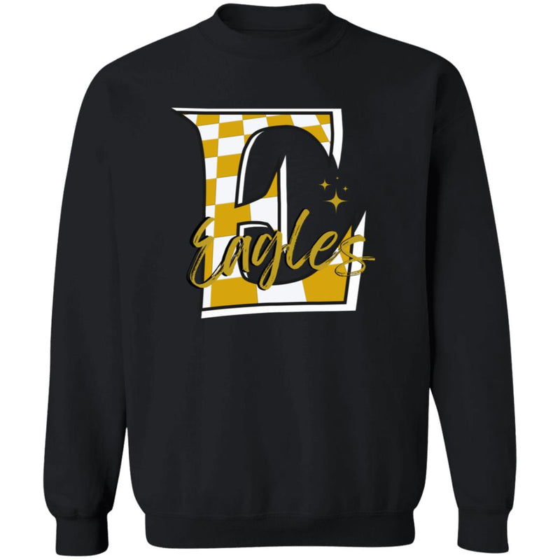 checked Eagles G180 Crewneck Pullover Sweatshirt