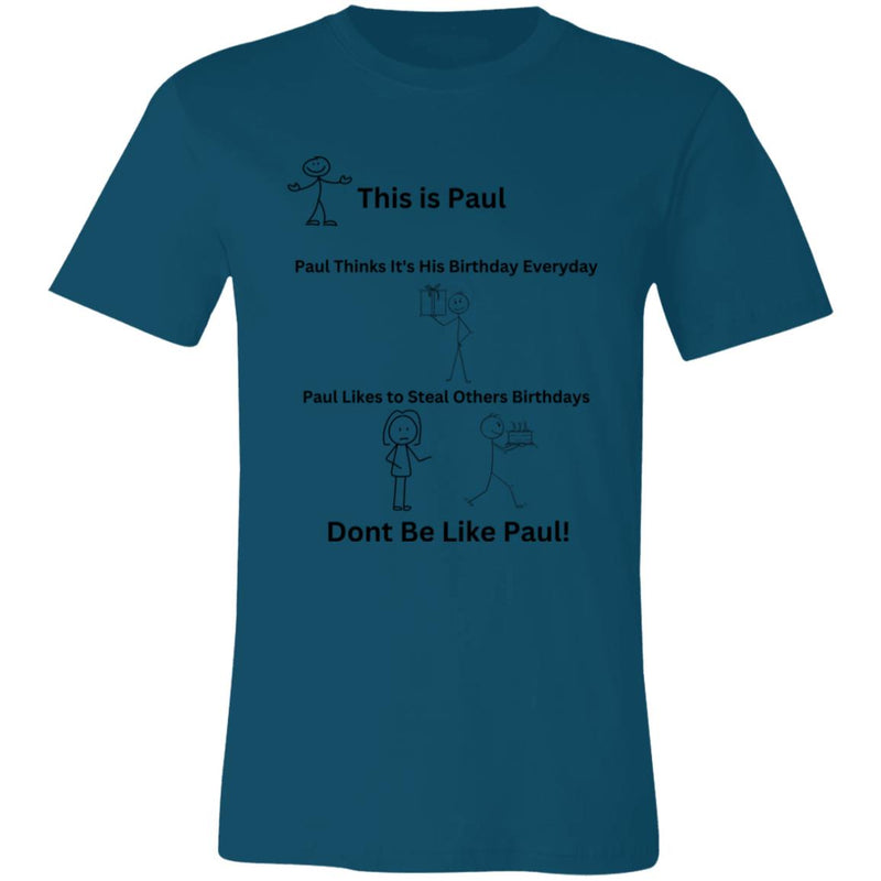 This is Paul 3001C Unisex Jersey Short-Sleeve T-Shirt