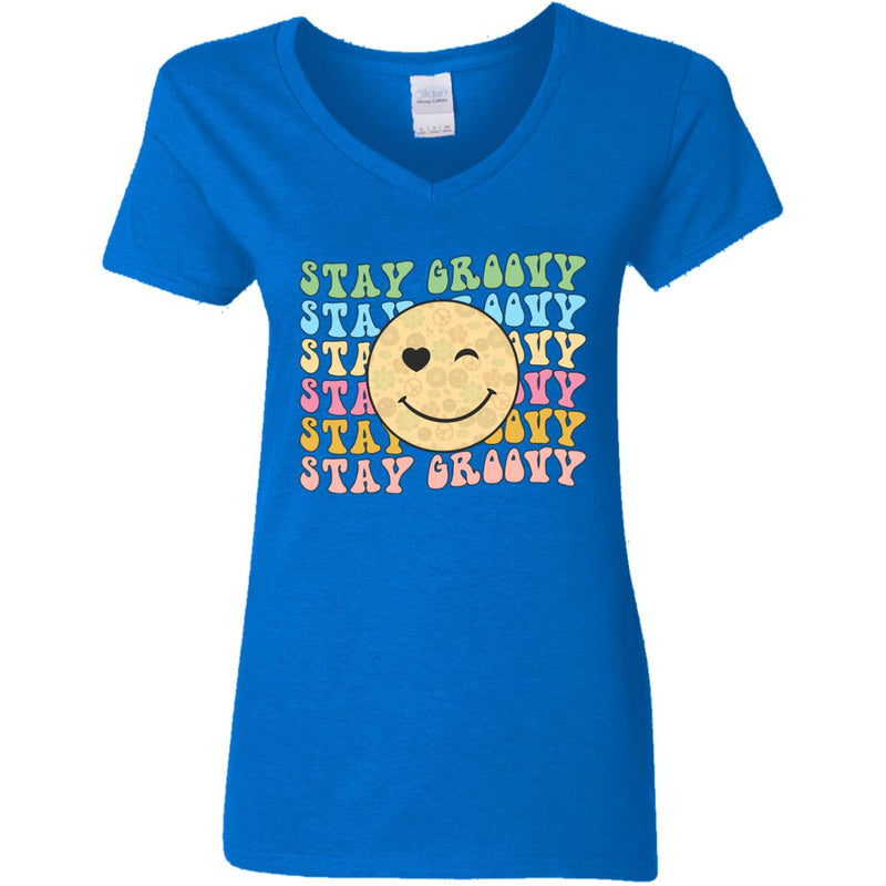 staygroovy2 G500VL Ladies' 5.3 oz. V-Neck T-Shirt