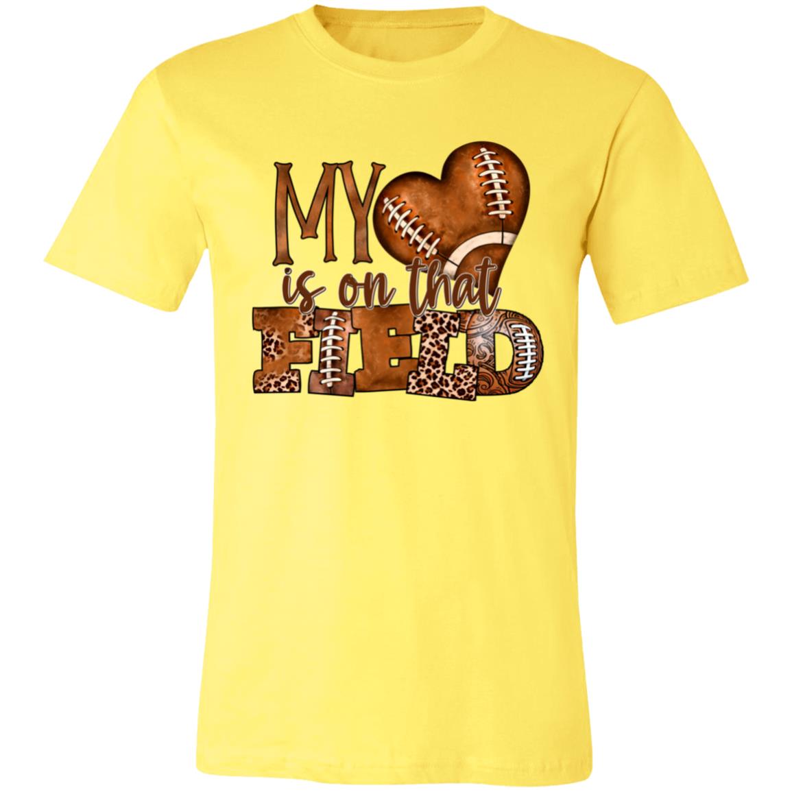 Myheartfootball 3001C Unisex Jersey Short-Sleeve T-Shirt