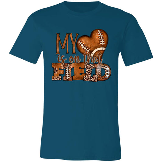 Myheartfootball 3001C Unisex Jersey Short-Sleeve T-Shirt