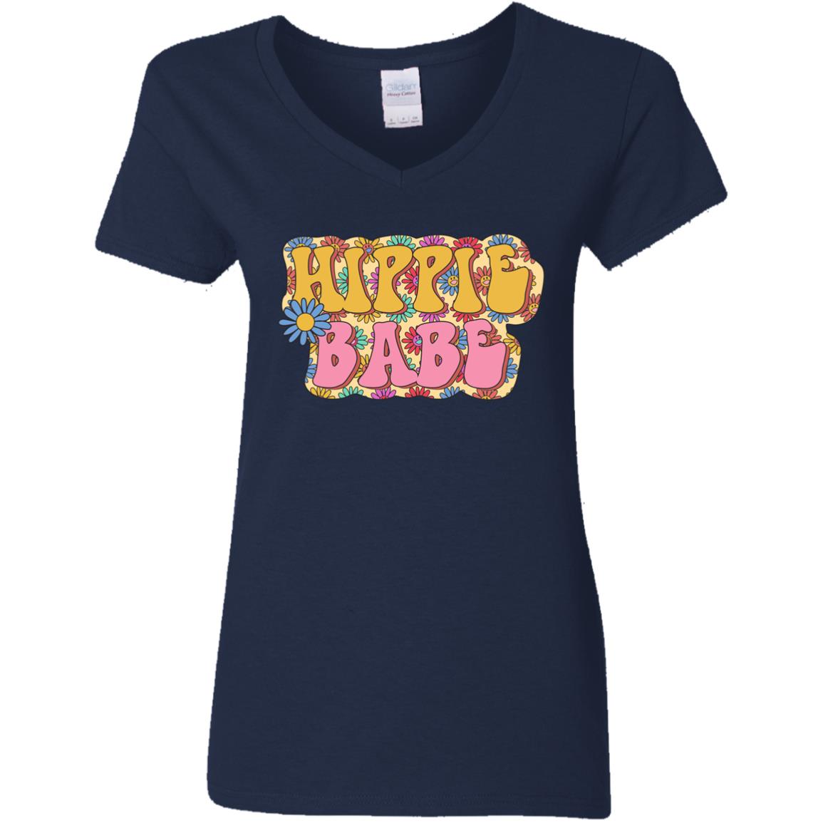 hippiebabe G500VL Ladies' 5.3 oz. V-Neck T-Shirt