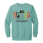 3 1566 Garment-Dyed Adult Crewneck Sweatshirt