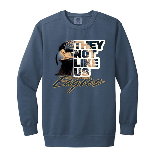 Eagles (4) 1566 Garment-Dyed Adult Crewneck Sweatshirt