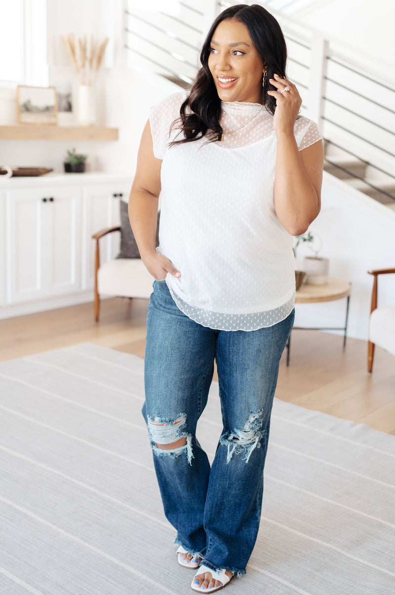 Here And Now Layering Top In Cream