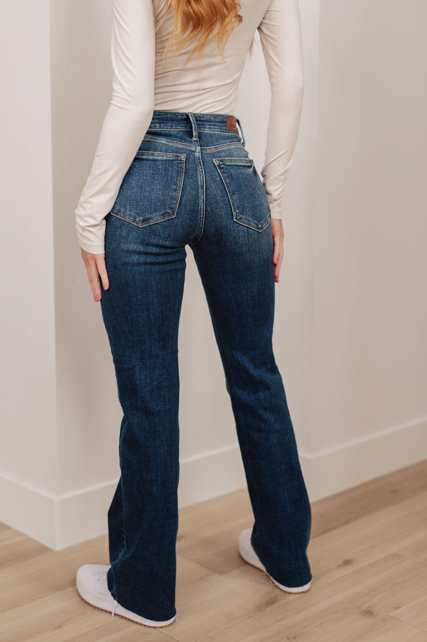 Judy Blue Jeans - Josephine Mid Rise Raw Hem Bootcut Jeans