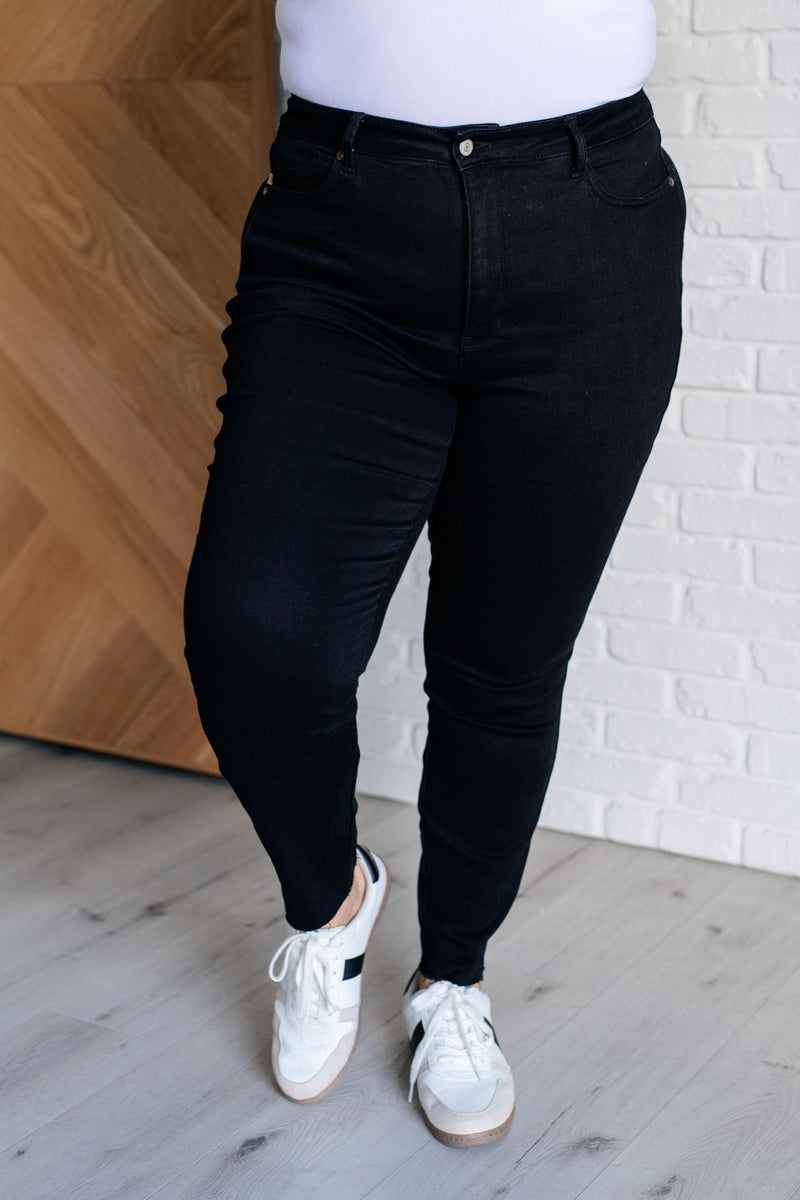 Nicole Tummy Control Skinny Jeans in Black