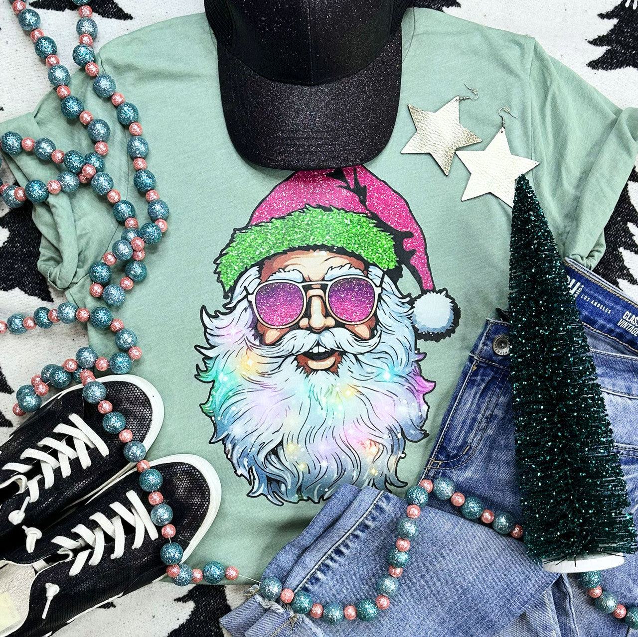 Stylin' Santa Everyday Tee