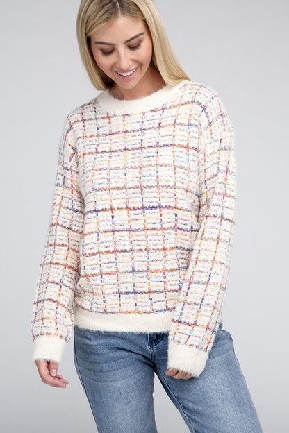 Textured Fancy Knit Long Sleeve