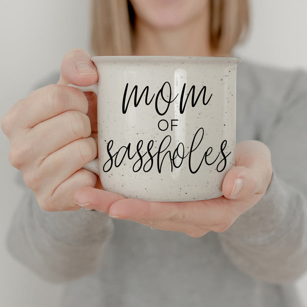 Mom of sassholes coffee mug, funny mothers day gifts for her