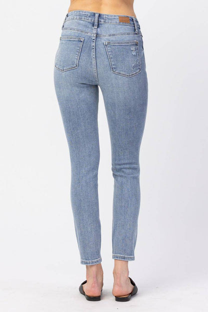 Judy Blue High Waist Minimal Destroy Skinny Jeans