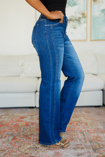 Addison Mid Rise Straight Jeans