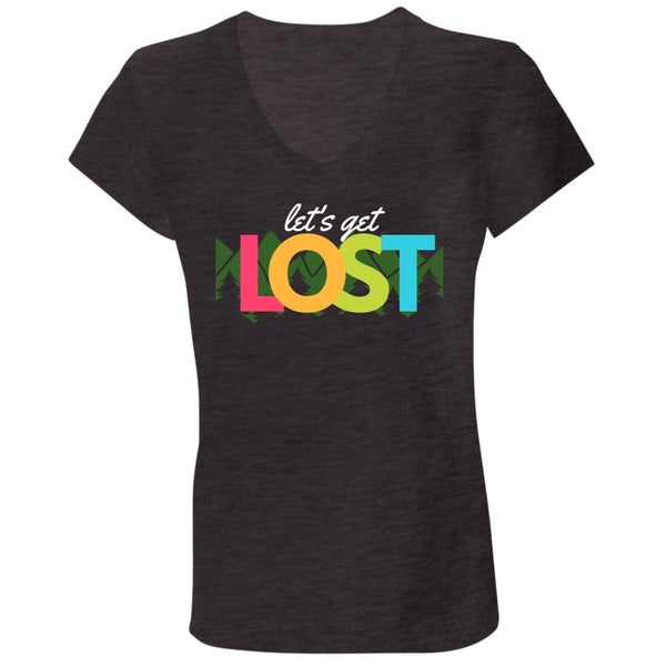 lost B6005 Ladies' Jersey V-Neck T-Shirt