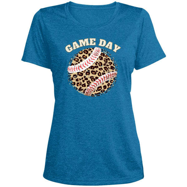 GameDay LST36Tee0 Ladies' Heather Scoop Neck Performance