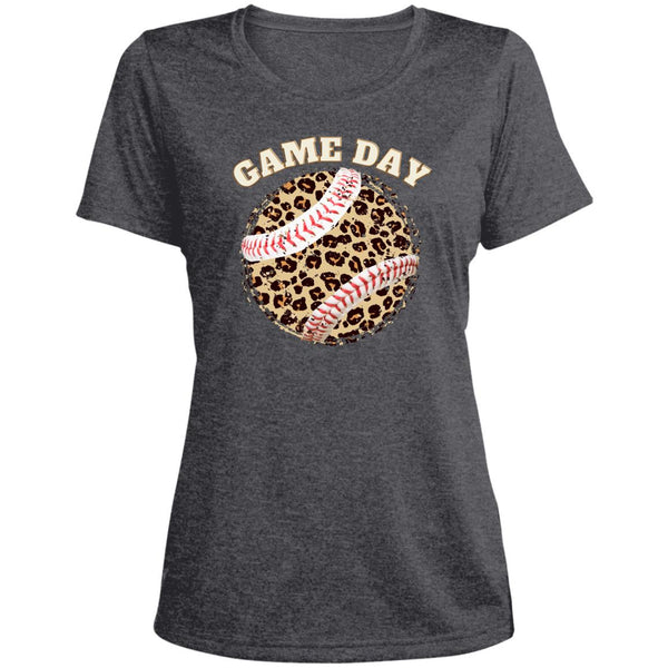 GameDay LST36Tee0 Ladies' Heather Scoop Neck Performance 