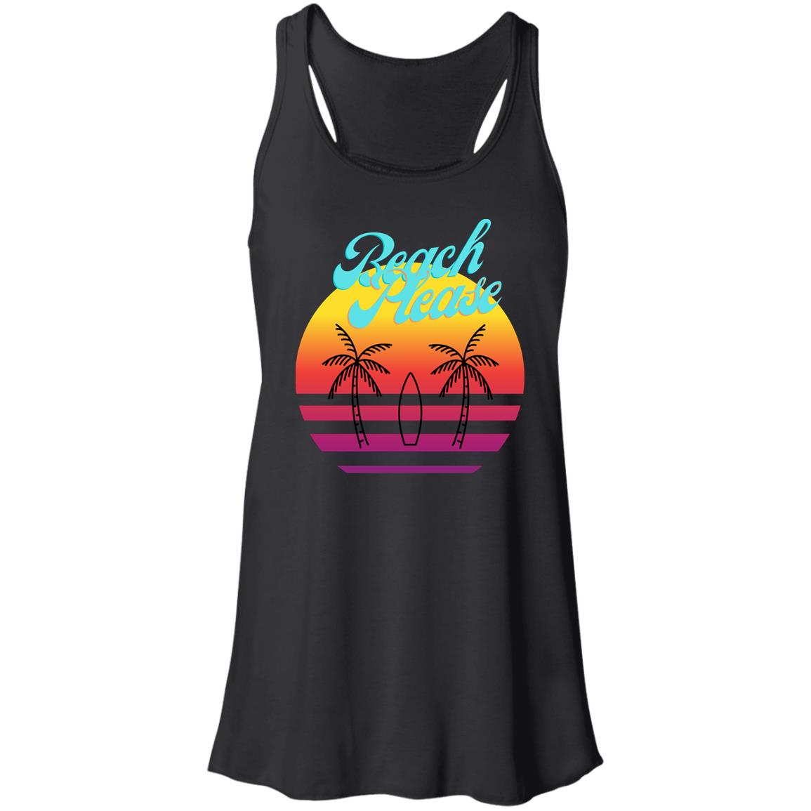 Beach Please B8800 Flowy Racerback Tank