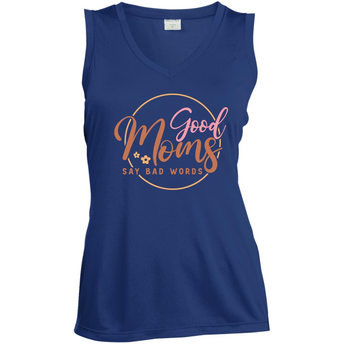 LST352 Ladies' Sleeveless V-Neck Performance Tee