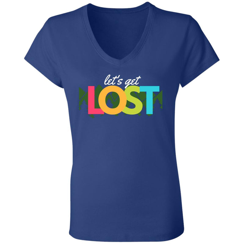 lost B6005 Ladies' Jersey V-Neck T-Shirt