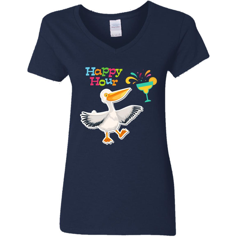 happy hour G500VL Ladies' 5.3 oz. V-Neck T-Shirt