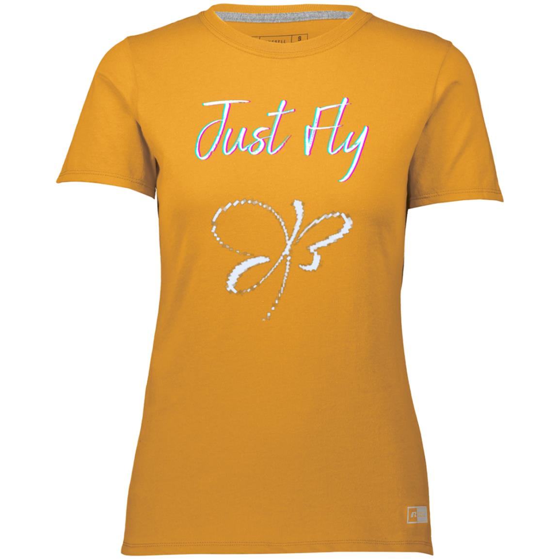 just fly (2) 64STTX Ladies’ Essential Dri-Power Tee