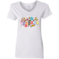 Teacher G500VL Ladies' 5.3 oz. V-Neck T-Shirt