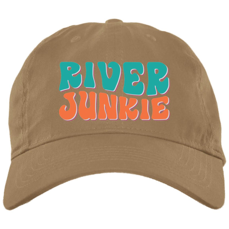 riverjunkie BX001 Embroidered Brushed Twill Unstructured Dad Cap
