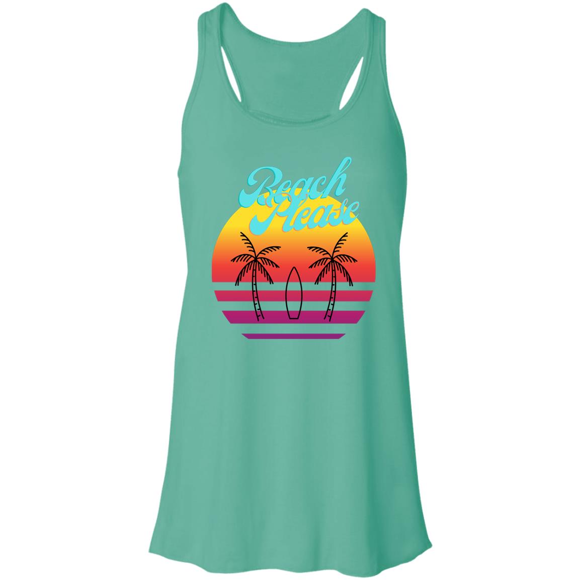 Beach Please B8800 Flowy Racerback Tank