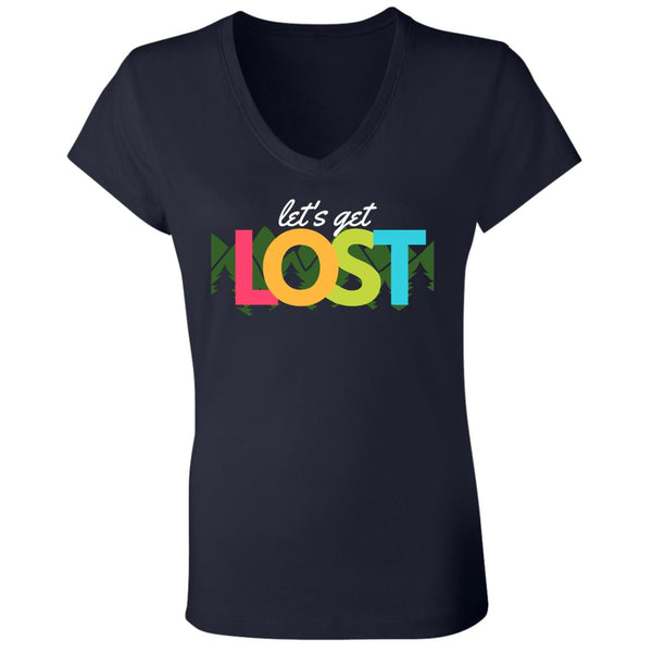 lost B6005 Ladies' Jersey V-Neck T-Shirt