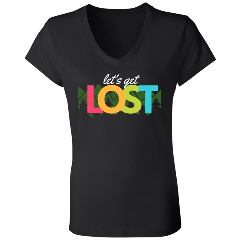 lost B6005 Ladies' Jersey V-Neck T-Shirt