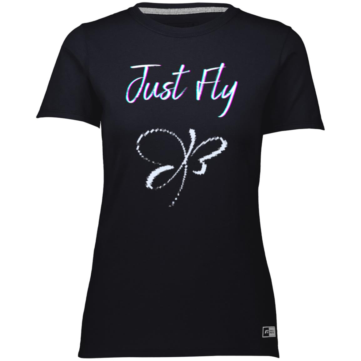 just fly (2) 64STTX Ladies’ Essential Dri-Power Tee