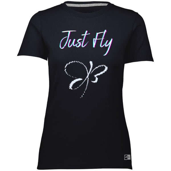 just fly (2) 64STTX Ladies’ Essential Dri-Power Tee