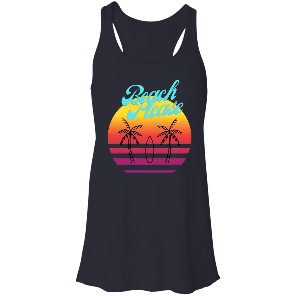 Beach Please B8800 Flowy Racerback Tank