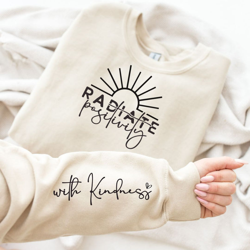 PREORDER: Radiate Positivity Graphic Sweatshirt in Three Colors