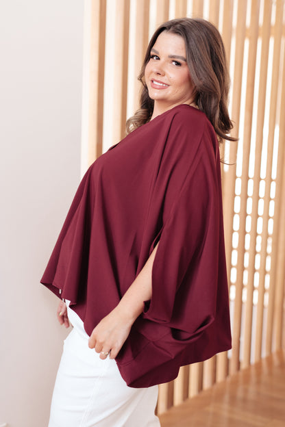 Universal Philosophy Blouse in Wine